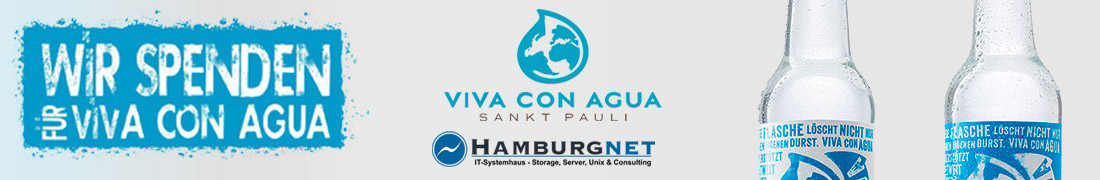 Hamburgnet now supports Viva con Agua